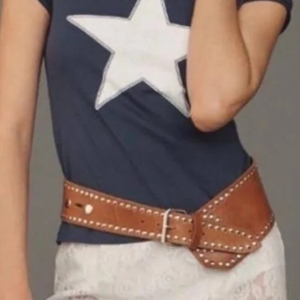 Letluv Star Short-Sleeve Ringer Crew-Neck Tee